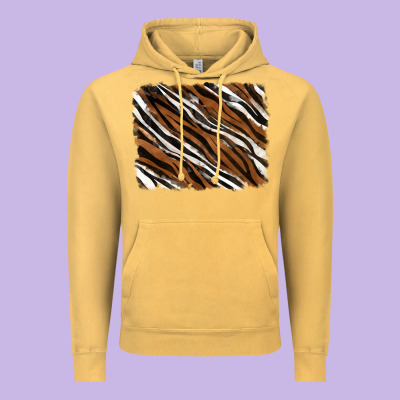 Tiger Zebra Background Vintage Hoodie Designed By Ranaportraitstore