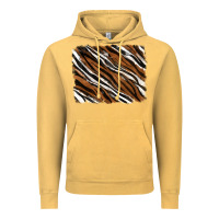 Vintage Mustard Tiger zebra background Vintage Hoodie - RanaPortraitStore