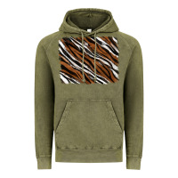 Vintage Olive Tiger zebra background Vintage Hoodie - RanaPortraitStore