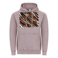 Vintage Zinc Tiger zebra background Vintage Hoodie - RanaPortraitStore