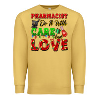 Antique Gold pharmacist do it with care and love christmas Premium Sweatshirt - FaDigitalArtStudio