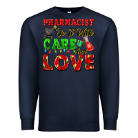 Navy pharmacist do it with care and love christmas Premium Sweatshirt - FaDigitalArtStudio