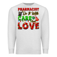 Oatmeal Heather pharmacist do it with care and love christmas Premium Sweatshirt - FaDigitalArtStudio