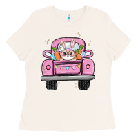 Bone easter bunny and truck Ladies Tee - MaliasSmallBusiness