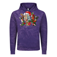 Cloud Purple Joy Christmas Goat Vintage Hoodie - LillyAllenDesigns