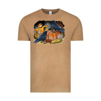 Vintage Camel Fall Background With Crow Vintage Tee - LillyAllenDesigns