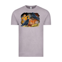 Vintage Zinc Fall Background With Crow Vintage Tee - LillyAllenDesigns