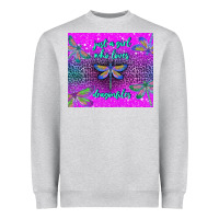 Heather Grey just a girl who loves dragonfiles Heavyweight Sweatshirt - TumblerDesignByShophia