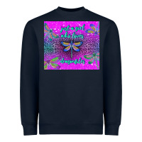 Navy just a girl who loves dragonfiles Heavyweight Sweatshirt - TumblerDesignByShophia