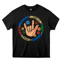 Black advocate inclusion equity equality accept adapt Heavy Core Tee - MaliasSmallBusiness
