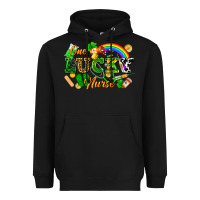Black one lucky nurse Heavyweight Hoodie - FaDigitalArtStudio