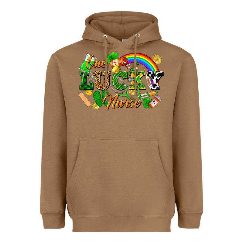One Lucky Nurse Heavyweight Hoodie by FaDigitalArtStudio | Teevron