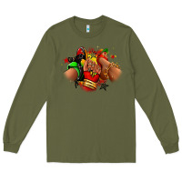 Army Green Juneteenth sneaker and heel afro woman Long Sleeve Tee - RanaPortraitStore