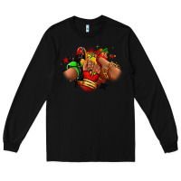 Black Juneteenth sneaker and heel afro woman Long Sleeve Tee - RanaPortraitStore