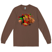 Chestnut Juneteenth sneaker and heel afro woman Long Sleeve Tee - RanaPortraitStore