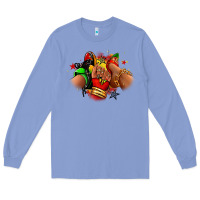Colony Blue Juneteenth sneaker and heel afro woman Long Sleeve Tee - RanaPortraitStore