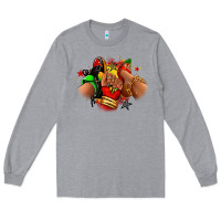 Heather Grey Juneteenth sneaker and heel afro woman Long Sleeve Tee - RanaPortraitStore