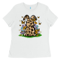 White western floral bunny Ladies Tee - MaliasSmallBusiness
