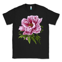 Black Peony Flower Illustrations Classic Tee - LillyAllenDesigns