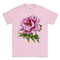 Bubblegum Pink Peony Flower Illustrations Classic Tee - LillyAllenDesigns