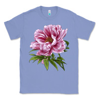 Colony Blue Peony Flower Illustrations Classic Tee - LillyAllenDesigns