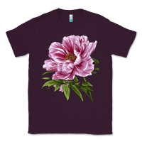 Plum Peony Flower Illustrations Classic Tee - LillyAllenDesigns