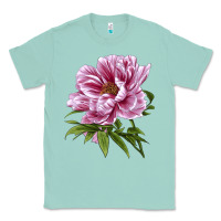 Seafoam Peony Flower Illustrations Classic Tee - LillyAllenDesigns