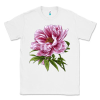White Peony Flower Illustrations Classic Tee - LillyAllenDesigns