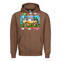 Chestnut Easter Day camping Zipper Hoodie - OliviaCreatesArt