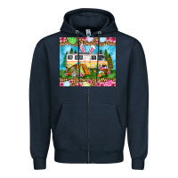 Navy Easter Day camping Zipper Hoodie - OliviaCreatesArt