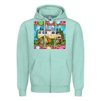 Seafoam Easter Day camping Zipper Hoodie - OliviaCreatesArt