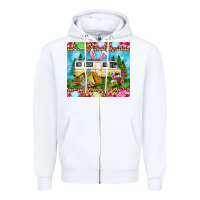 White Easter Day camping Zipper Hoodie - OliviaCreatesArt