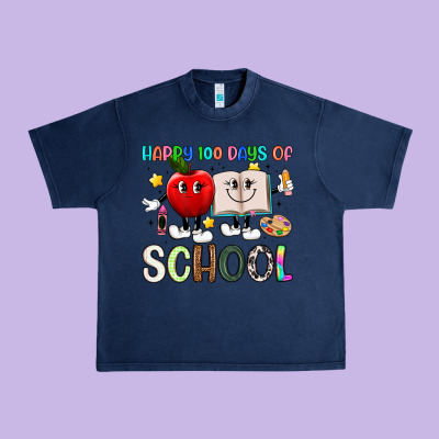 Happy 100 Days Of School Urban Heavy Tee Designed By Artiststas