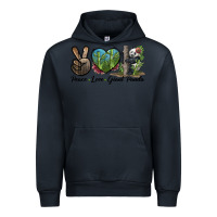 Navy Peace Love Giant Panda Urban Hoodie - LillyAllenDesigns