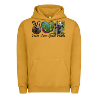 Pigment Peanut Butter Peace Love Giant Panda Urban Hoodie - LillyAllenDesigns