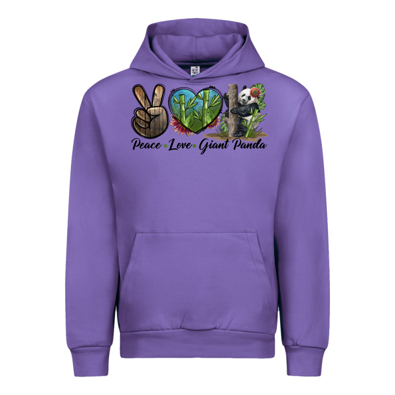 Peace Love Giant Panda Urban Hoodie by LillyAllenDesigns | Teevron