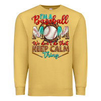 Antique Gold i'm a baseball mom we don't do that Premium Sweatshirt - BundleAndBundleShop