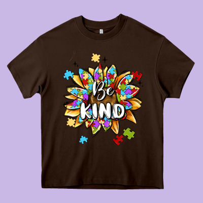 Be Kind Heavy Core Tee Designed By Maliassmallbusiness