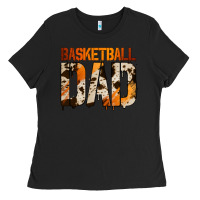 Black no background basketball dad Ladies Tee - Jasminsmagicworld