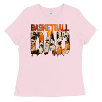 Bubblegum Pink no background basketball dad Ladies Tee - Jasminsmagicworld