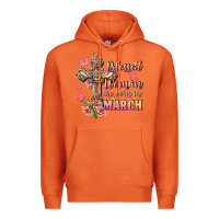Carrot Blessed women are born in March Premium Hoodie - FaDigitalArtStudio