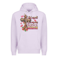 Lilac Blessed women are born in March Premium Hoodie - FaDigitalArtStudio