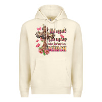 Sandshell Blessed women are born in March Premium Hoodie - FaDigitalArtStudio