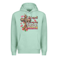 Seafoam Blessed women are born in March Premium Hoodie - FaDigitalArtStudio
