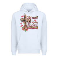 White Blessed women are born in March Premium Hoodie - FaDigitalArtStudio