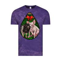 Cloud Purple christmas pig Vintage Tee - LillyAllenDesigns
