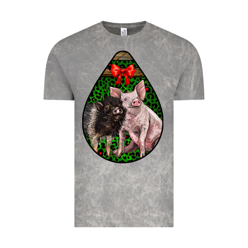 Christmas Pig Vintage Tee by LillyAllenDesigns | Teevron