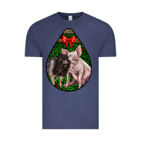 Vintage Denim christmas pig Vintage Tee - LillyAllenDesigns