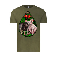 Vintage Olive christmas pig Vintage Tee - LillyAllenDesigns