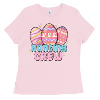 Bubblegum Pink hunting crew Ladies Tee - MaliasSmallBusiness